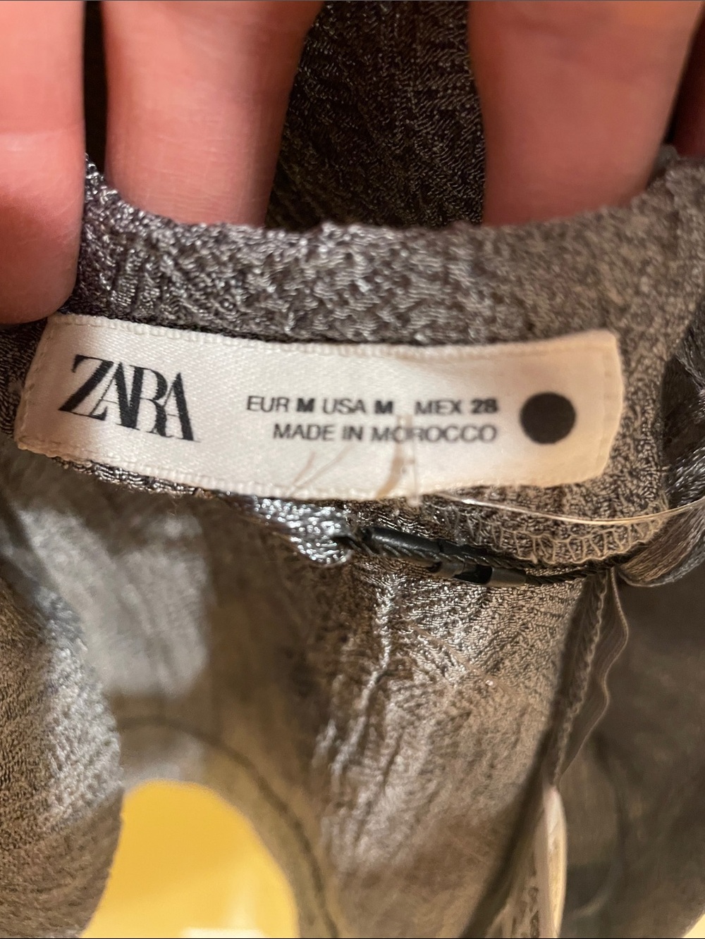 NWT Zara Gray Sleeveless Twist-Back Sheath Top - Picture 12 of 15